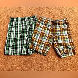 Bundle of 2 Boys Plaid Shorts Size 3T Ninja Turtle Preppy
